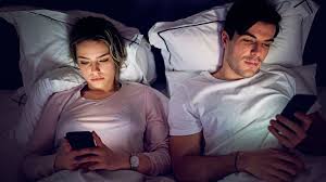 Screen addiction, phones aren't put down when people go to bed.